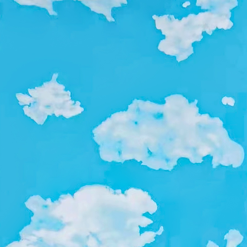 空と雲の普通のホットスタンピングホイル